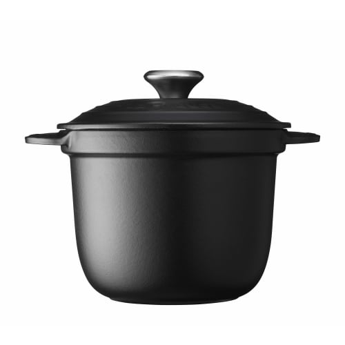 Le Creuset Cocotte Every 18" Cast Iron Enamel Pot, Matte Black, Gas, Induction, and Oven Compatible [Official Japanese Product]