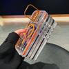 Чехол для iPhone 17 Pro Max: Цветная кромка, Высокая прозрачность, Магнитный, С подставкой для объектива Apple 16, Защита от падений