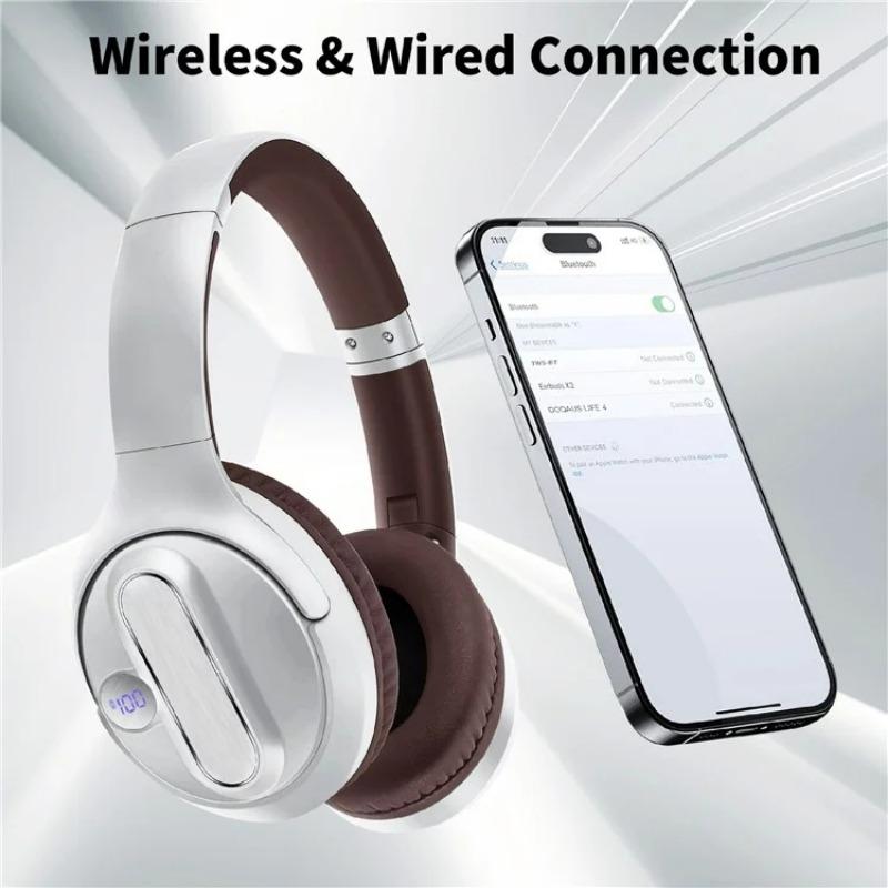 Bluetooth-наушники беспроводные, беспроводная головная повязка 5.3 Bluetooth-гарнитура цифровая музыкальная гарнитура подходит для спорта