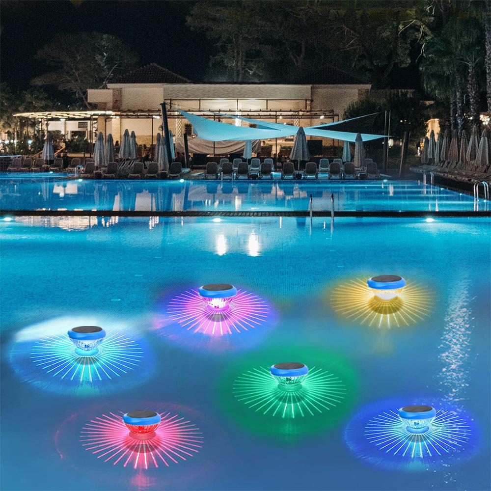 Плавающие солнечные светильники для пруда на открытом воздухе RGB перезаряжаемые декоративные цветные светильники патио бассейн праздничный ландшафтный солнечный светильник