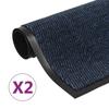 Doormat - VIDAXL - Rectangular - Blue - 60 X 90 Cm - Synthetic