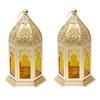 Beautiful Home Decorative Lantern Lamp Candle Holder Hanging Lantern Tealight Holder for Diwali Decorative Metal Candle Holder (Yellow & Yellow)