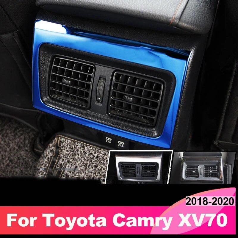 Задний подлокотник автомобиля, накладки на вентиляционное отверстие для Toyota Camry 2018 70 V70 Xv70 TRD, аксессуары, авто