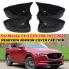 Для Mazda CX-5 CX5 CX8 2017- 2 шт. Автомобильная наклейка Накладка на зеркало заднего вида Боковое зеркало Кожух крыла Внешняя накладка Аксессуары для отделки Декор автомобиля