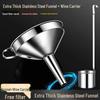 Stainless Steel Food-Grade Funnel with Filter Mesh, Small Caliber for Kitchen Use, Ideal for Pouring Oil and Wine Making