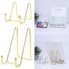 Organization Picture Holder Bracket Photo Folder Gold Stands Storage Rack Metal Rack Display Stand