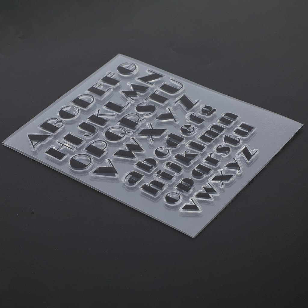 5 шт. прозрачный штамп журнал скрапбукинг заглавные строчные буквы 52 алфавит резина T1766