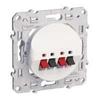 HP Socket (speakers) White - SCHNEIDER - Odace - Speaker Socket - Square - Interior - Electric