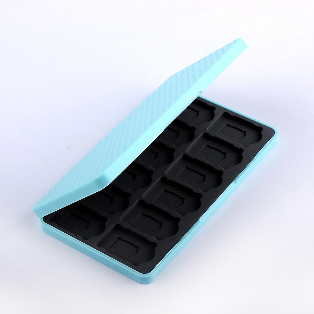 VAORLO Новые аксессуары для Nintendo Switch, чехол для игровых карт, 24 в 1, переключатель/Lite, многоцветный ящик для хранения игровых карт с клетчатым узором