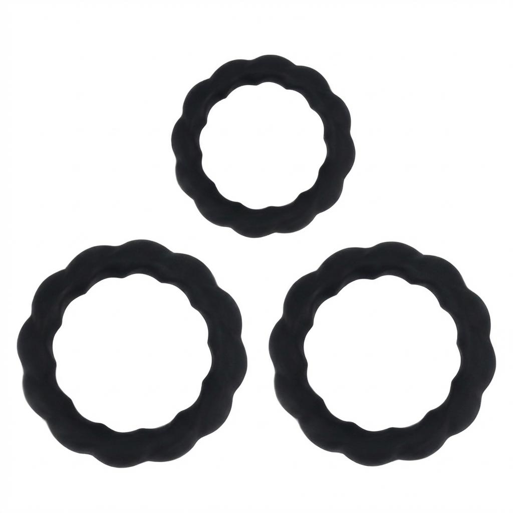 Silicone Delay Ring For Men Medical Grade Material Comfortable Fit Enhance Intimacy