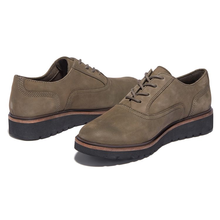 Timberland Ellis Street Удобные повседневные низкие кожаные туфли Женская обувь Оливковый A1RFX