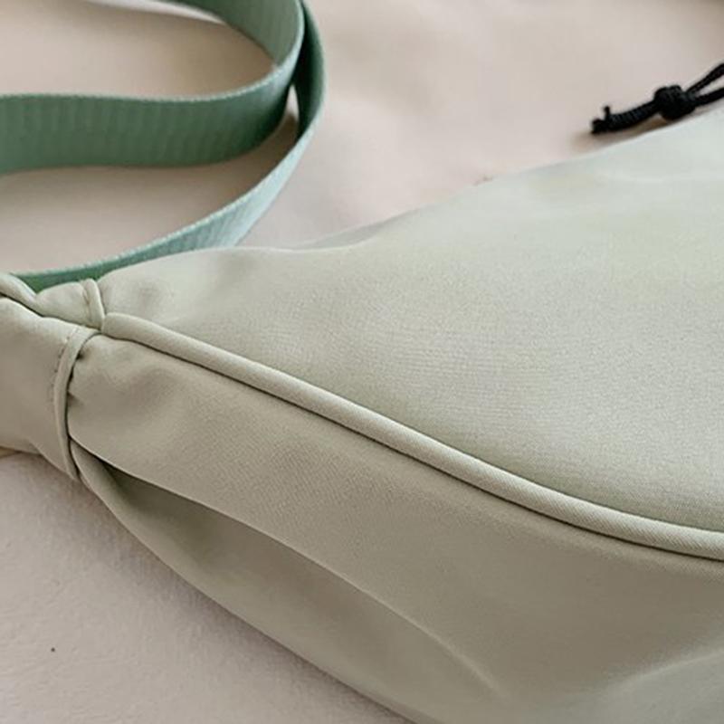 Yogodlns Casual Nylon Shoulder Dumpling Bag Light Crossbody Bag Large Capacity Waist Bag Fashion Half-moon Hobo Bag Clutch