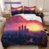 Grand Theft Auto V Action Adventure Bedding (1 * duvet cover + 2 * pillowcase, without core) 2D Flat Christmas birthday gift Bedding set