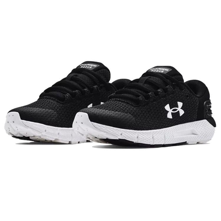Under Armour Женские беговые кроссовки Charged Rogue 2.5 Черно-белые 3024403-001