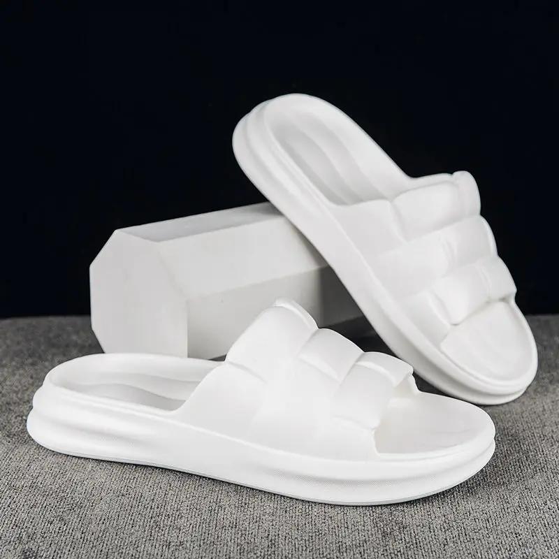 Fashion Couple Male Slipper House Indoor Platform Walk Around Home Slides Eva Low Price Elegant 2025 Fashion Original Fun Pvc Men's Shoe