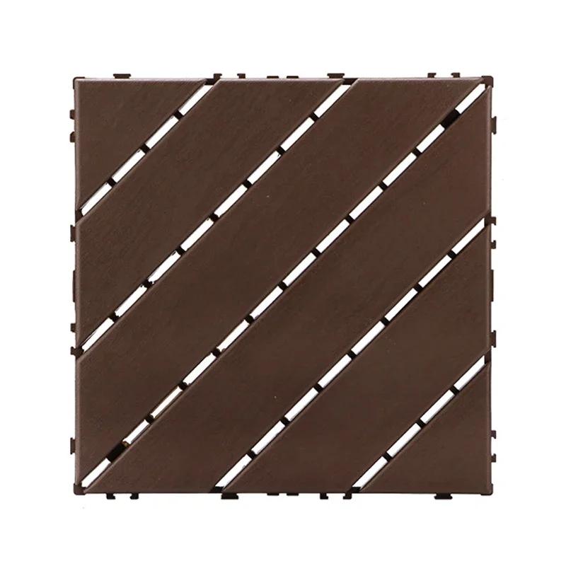 30x30 см Уличная плитка для пола из пластика для стыковки напольных покрытий для балкона, двора, террасы, ремонт водонепроницаемого пластикового пола
