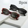 2pcs Stylish Vintage Cat-Eye Eyewear  for Elegant Ladies Lightweight & Comfortable Ideal for Daily Use and Fashion Decoration