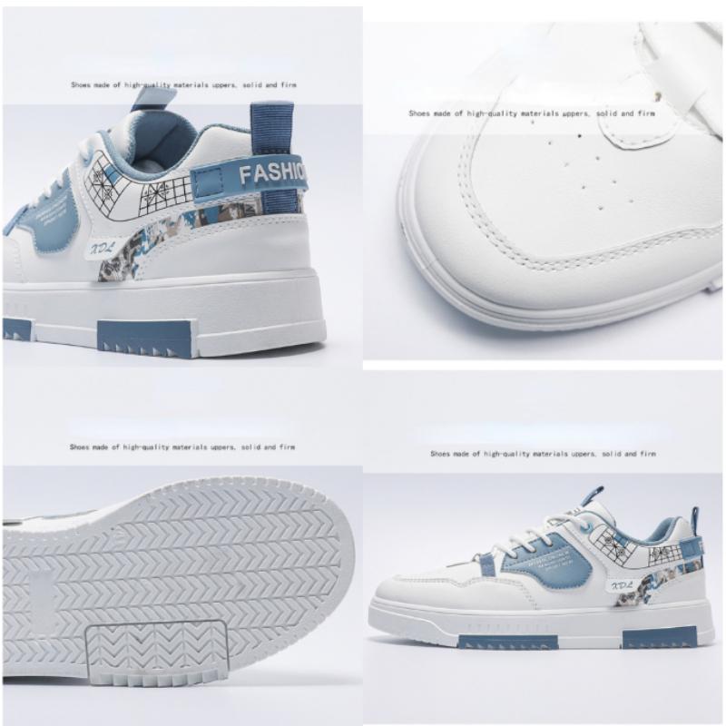 Fashion New Trendy Men Sneakers White Blue Men's Casual Shoes Quality Casuak Sneakers Male Comfort Non-slip Mens Flats Zapatillas Hombre