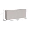 Buffet Masainas Dmora, en Bois Nobl Beige 200x40x78h cm