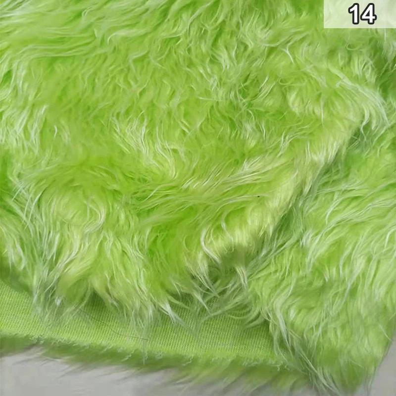 Искусственная мягкая плюшевая ткань, длинная искусственная меховая ткань для шитья одежды, украшений, фоновой ткани, ткани для косплея, куклы, игрушки, сделай сам, поделки