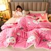 Winter Milk Fleece Lamb's Wool Quilt Thickened Single And Double Students Dormitory Quilt Core