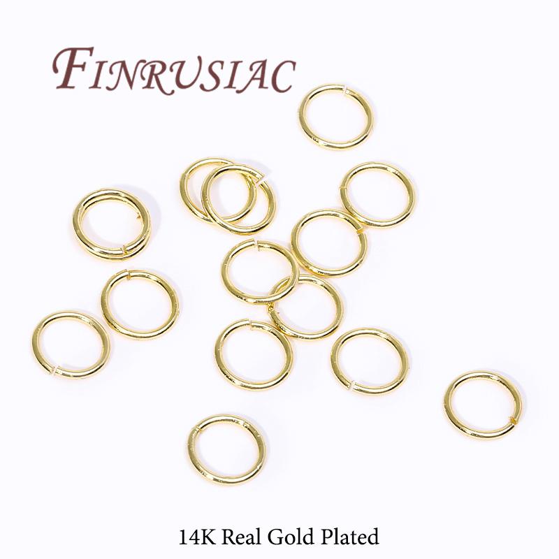 20-200Pcs 3-8mm Gold Plated Split Ring Open Jump Rings Connectors For DIY Jewelry Making Supplies Connecting Rings