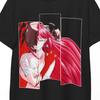 Футболка с Люси из аниме Elfen Lied Темная Эстетика Графическая футболка с Мангой Рожки Диклониуса Векторные Руки Подарок для Отаку Японское Аниме Уличный Стиль Унисекс
