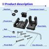 1 PCS Transducer Bracket Black Plastic For 7400931 XNT,Transducer Mount For XHS Model Transducers For XNT 9 20