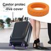 Силиконовые чехлы на колеса багажа, немые защитные чехлы для чемоданов с защитой от царапин, роликовые рукава для путешествий