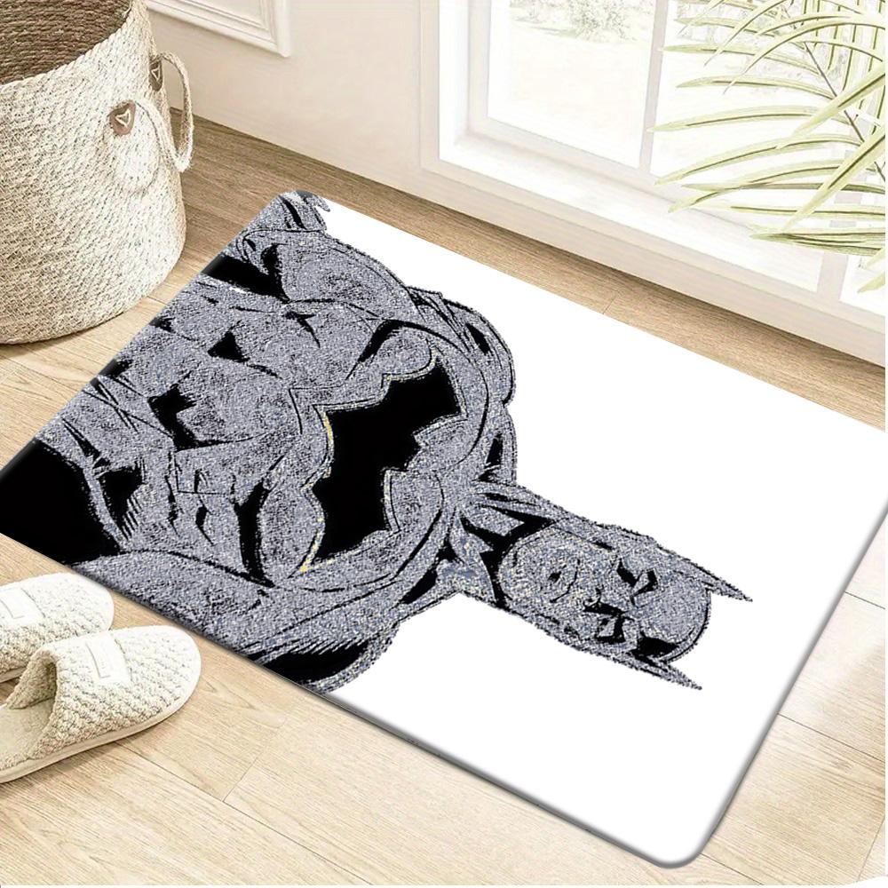 1 шт. Фланелевый коврик Marvel Superheroes, Коврик для ванной комнаты, Различные размеры, Многофункциональный, для ежедневного использования, Подходит для ванной комнаты, Прихожей, Прачечной