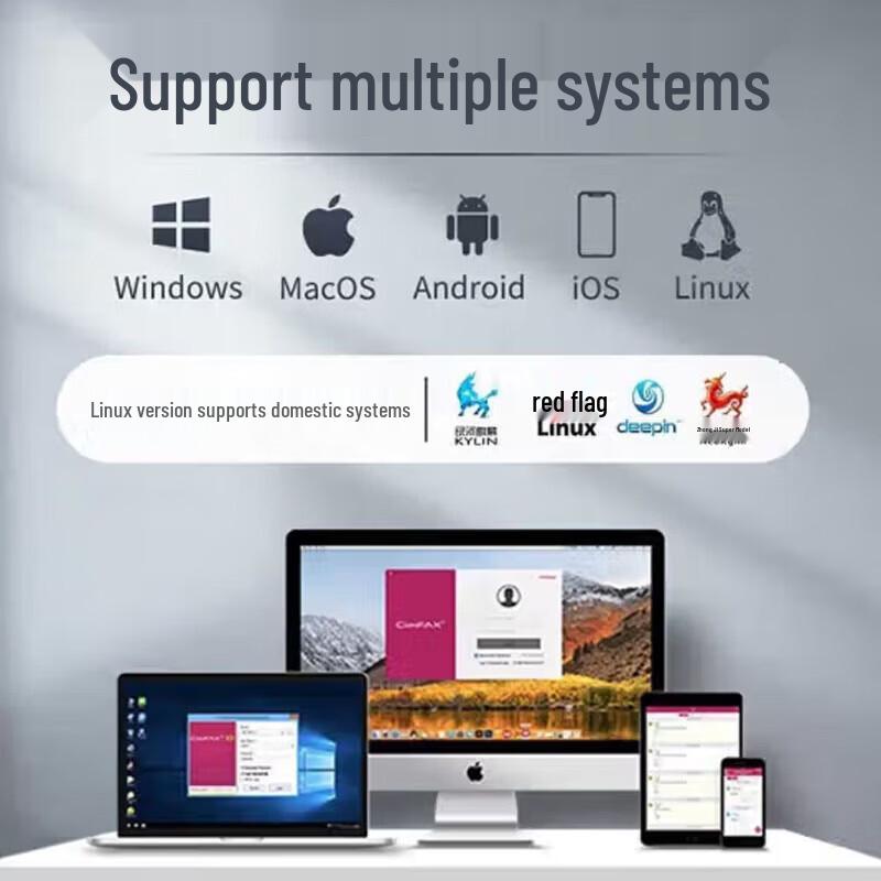 CimFAX Z5T Улучшенная безопасность Двухлинейный безбумажный факс-сервер Штекер CN (адаптер в комплекте)