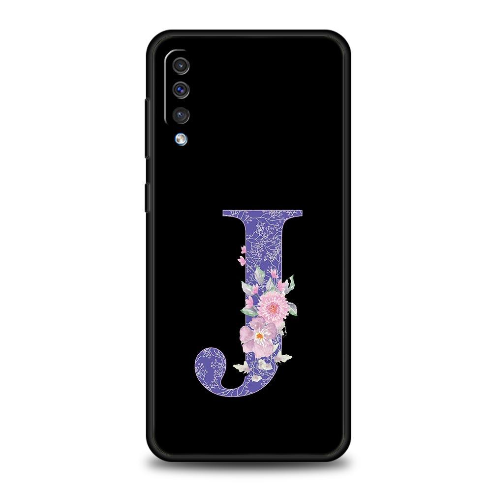 Чехол для телефона с фиолетовым цветком для Samsung Galaxy A56 A36 A26 A34 A17 A16 A06 A14 A12 A54 A72 A24 A22 A70 A52 A50 A40 A32