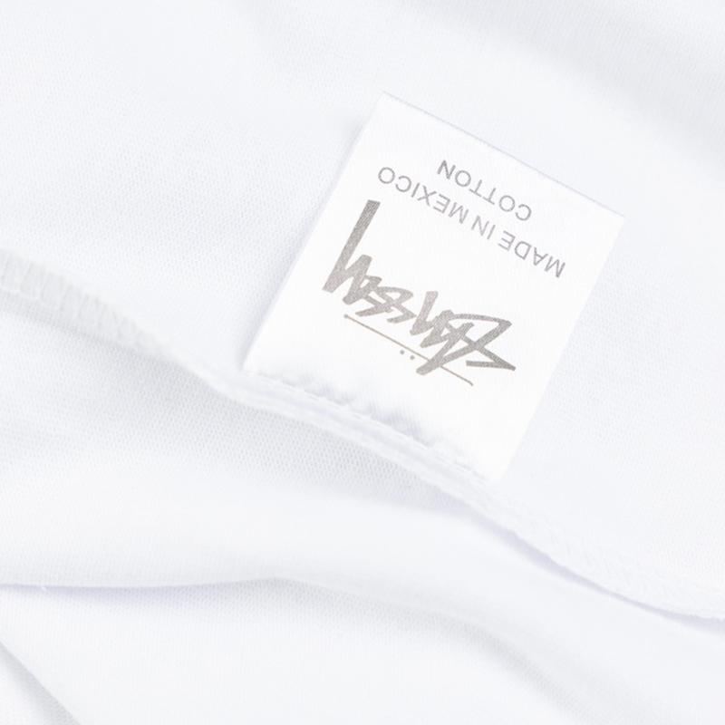 Stussy Летняя новая футболка из высококачественного хлопка с круглым вырезом для мужчин и женщин 2025 года, классический логотип с новым рисунком, парная футболка