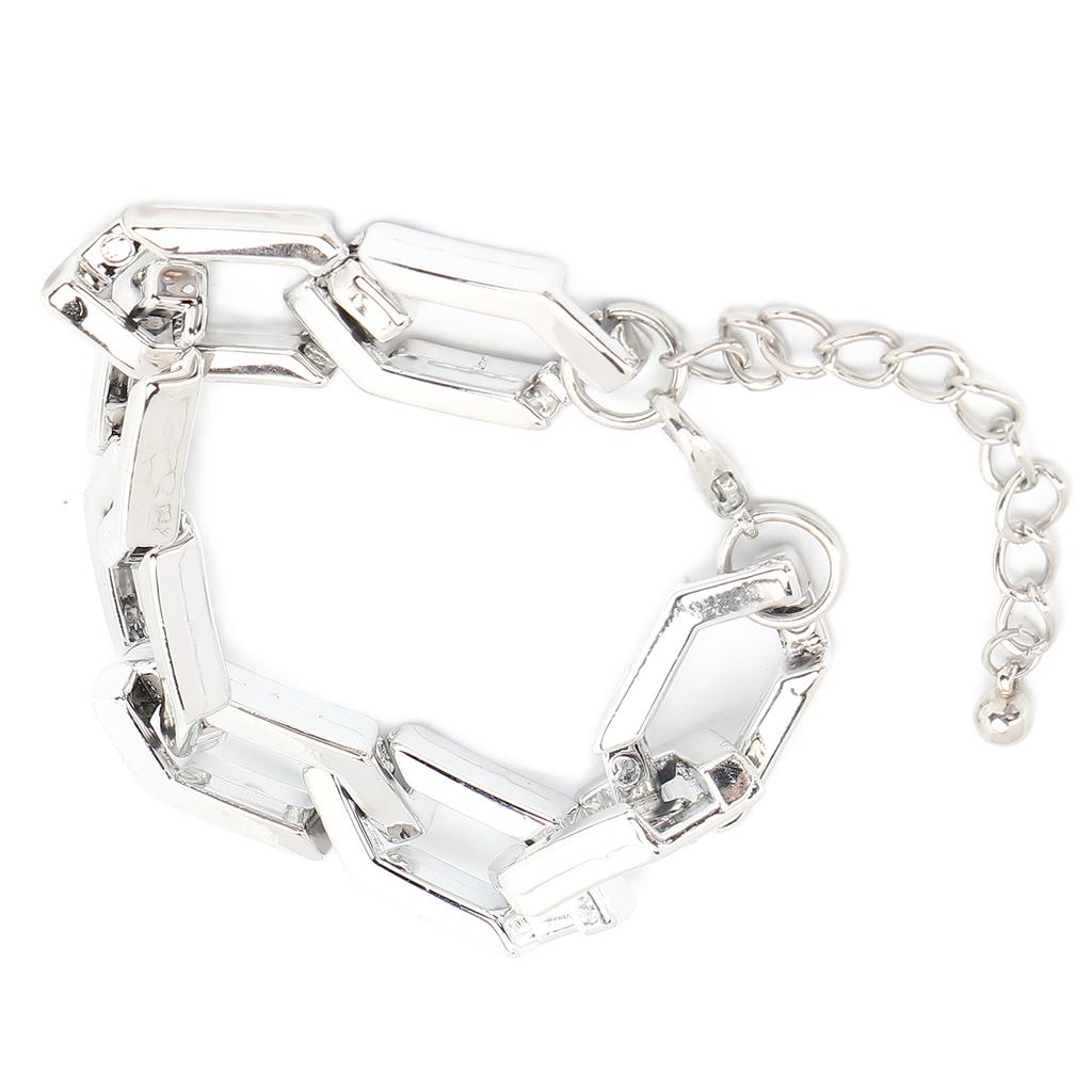 Модная рэперская цепочка, регулируемый панк-хип-хоп браслет, серебряные браслеты на запястье для мужчин и женщин