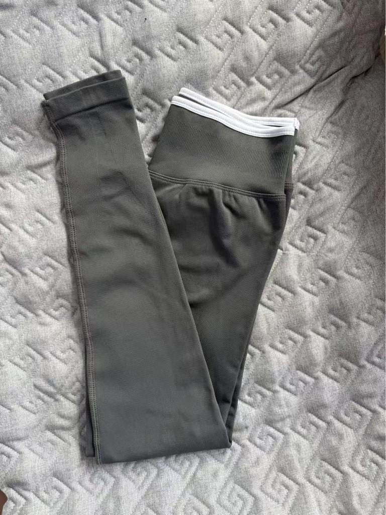 Женские бесшовные леггинсы с высокой талией, быстросохнущие, с цветными блоками, для бега и фитнеса