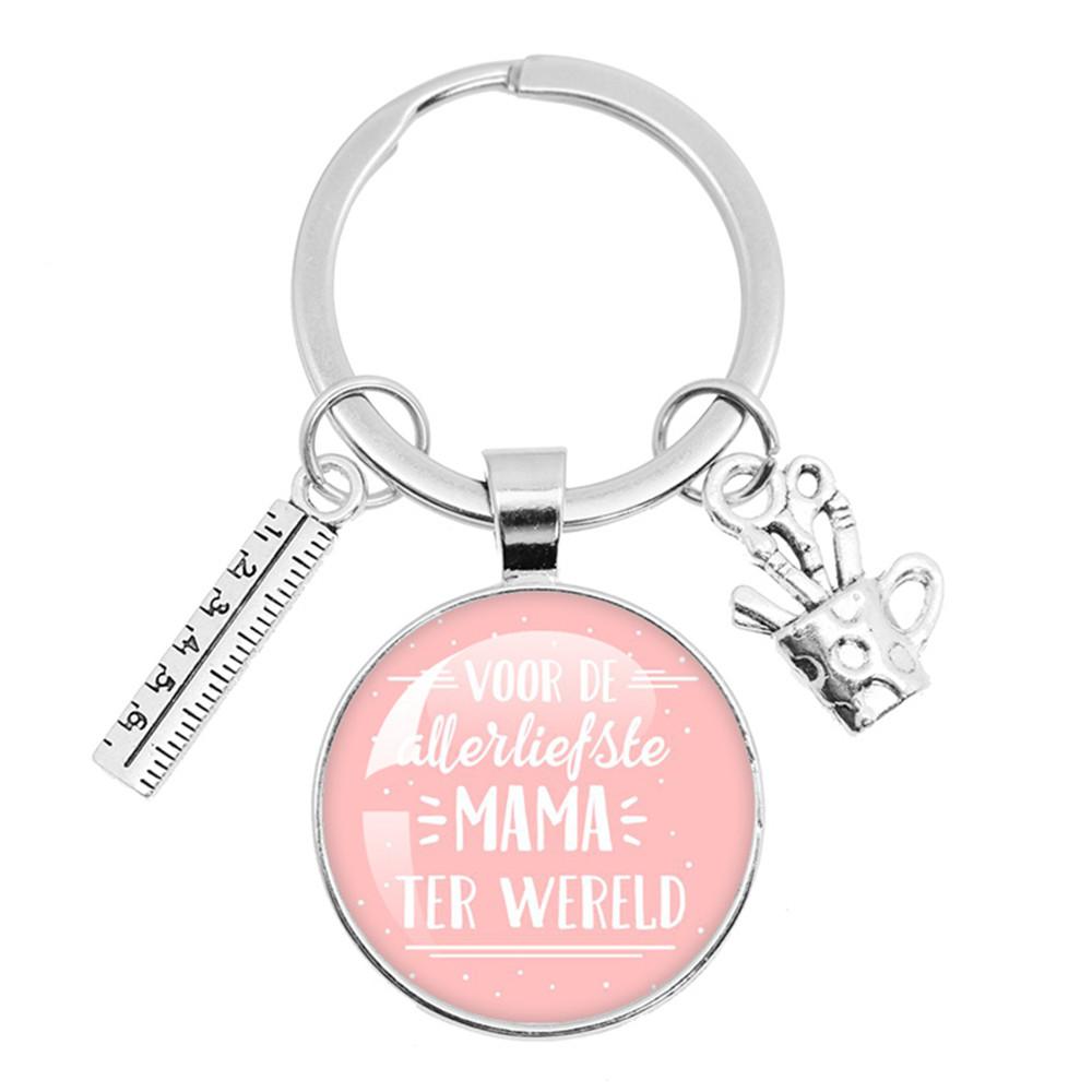 ДЛЯ самой милой Учительницы Брелок Стеклянный Брелок Anneau Porte Clef Спасибо Учительнице Подарок Thank You Dear Teacher Gift Jewelry