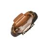 MICHAEL KORS Hally vintage color block chain presbyopia printed logo leather armpit bag hand shoulder bag women's acorn brown