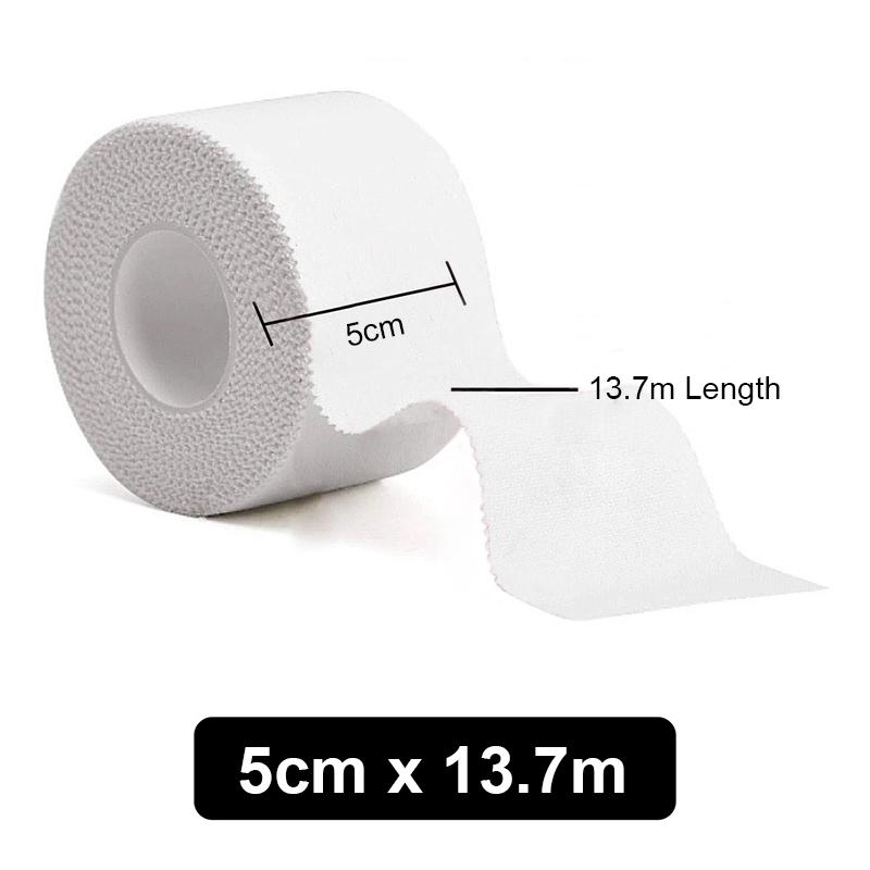 1 рулон спортивных бинтов, белая защитная хлопковая фиксирующая лента для кромки зубов, хлопковая белая лента с нашивками, спортивное оборудование