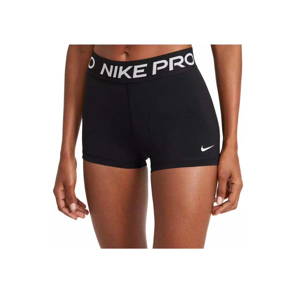 Nike Шорты женские повседневные с принтом логотипа, color block, узкий крой, Черный AO9977-010