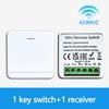 RF 433MHZ Mini Smart Switch LED Light Switch 100-220V 86 Wall Panel Remote Control Receiver 1/2/3 Gang For Home Lamp Fan