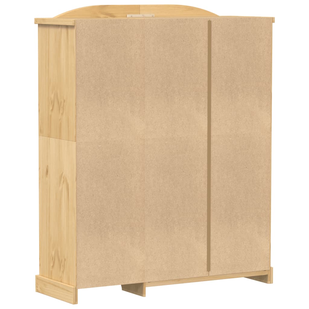 Corona Wardrobe 151.5 x 52 x 186 cm Solid Pine Wood