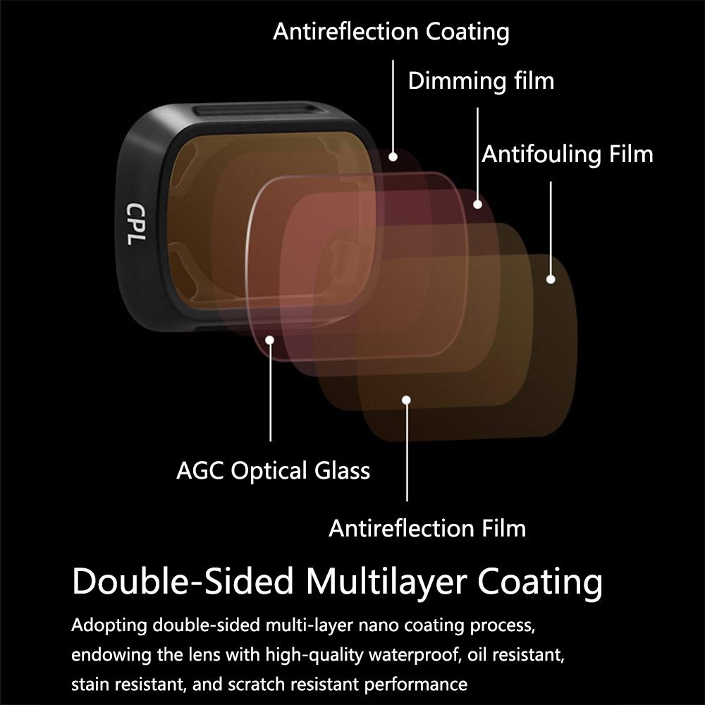 6 Pcs ND Filter Set Compatible with DJI Mini 3/Mini 3 Pro Multi-Coated HD Glass