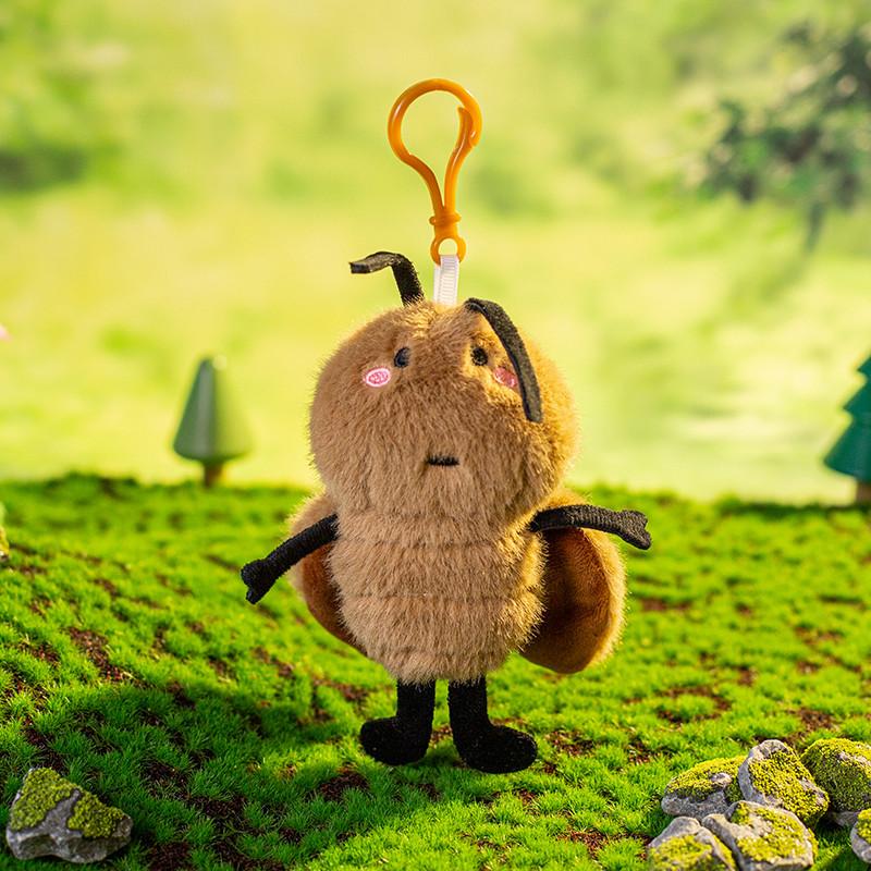 15Cm Adorable Insect Series Plush Doll Pendant Toy Cute Butterfly Parrot Snail Horse Cockroach Plush Pendant Gift Decor Gifts