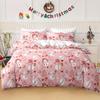 [Christmas Gift] 3Pcs Christmas Snowman Duvet Cover Set - Soft Polyester, Zip Closure, Machine Washable Christmas Gift