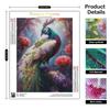 Diamond Painting Flower Peacock Cross Stitch Kit Diamond Embroidery For Adults Diamond Mosaic Picture Rhinestones For Home Decors 30x40cm
