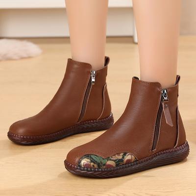 Мода GKTINOO Мода Женские ботинки Осенние ботинки Натуральная кожа Ботильоны 2025 Зимние Теплые Мех Плюш Женская обувь Большой размер 43