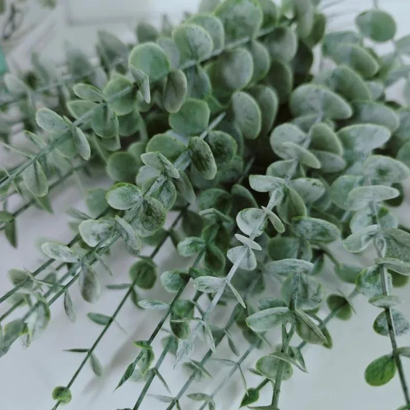 36/12 шт искусственные стебли эвкалипта зеленые листья ветки искусственные растения цветы букет для свадебной вечеринки рождественский домашний декор