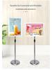 Stainless Steel Vertical Advertising Standee Display Stand for Hotels