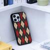 Бордовый с белой полоской Чехол для телефона Для iPhone 17, 16, 15, 14, 13 Plus, Pro Max Магнитный Для Magsafe Беспроводная зарядка