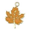 Mix 20 Oil Drops Yellow Flower & Leaf Alloy Jewelry DIY Accessories for Bracelet, Earrings, and Keychain Pendants